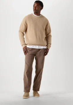 beige woodbird trui wbkurt base knit
