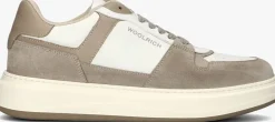 beige woolrich lage sneakers arrow court man