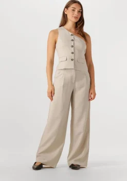 beige y.a.s. gilet yastava one shoulder waistcoat