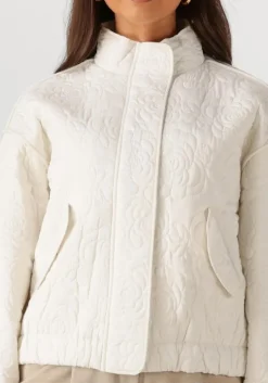 beige y.a.s. jack yasfipura ls quilted jacket s.