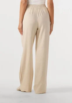 beige y.a.s. pantalon yasflaxy hw linen pant noos