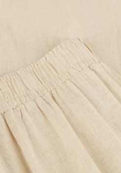 beige y.a.s. pantalon yasflaxy hw linen pant noos