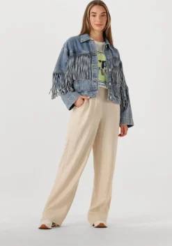 beige y.a.s. pantalon yasflaxy hw linen pant noos