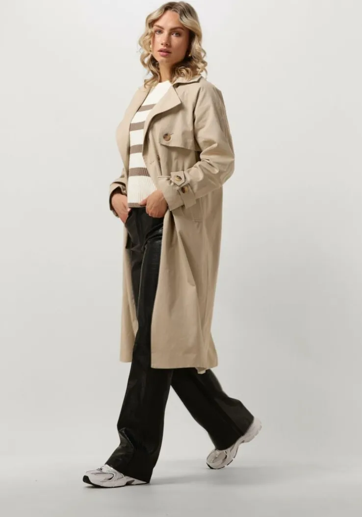 beige y.a.s. trenchcoats yasteronimo trench coat