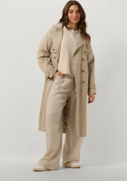 beige y.a.s. trenchcoats yasteronimo trench coat