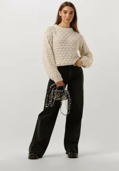 beige y.a.s. trui yasbubba ls knit pullover s.