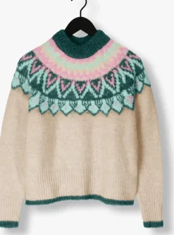 beige y.a.s. trui yasice ls knit pullover