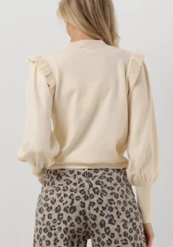beige y.a.s. trui yasjum ls knit pullover