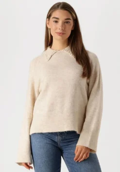 beige y.a.s. trui yasneris ls knit pullover