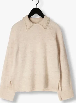 beige y.a.s. trui yasneris ls knit pullover