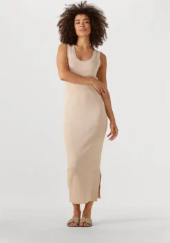 beige ydence maxi jurk knitted dress ariel