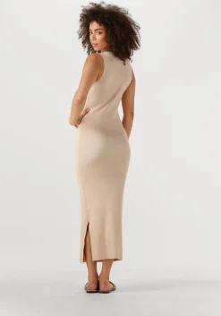 beige ydence maxi jurk knitted dress ariel