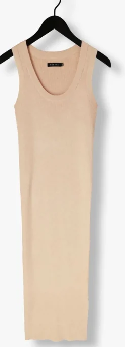 beige ydence maxi jurk knitted dress ariel