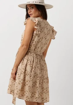 beige ydence mini jurk dress adelina