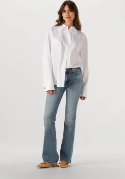 blauwe 7 for all mankind bootcut jeans bootcut tailorless fancy with raw cut