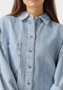 blauwe 7 for all mankind mini jurk overshirt dress