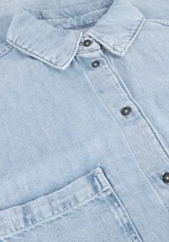 blauwe 7 for all mankind mini jurk overshirt dress