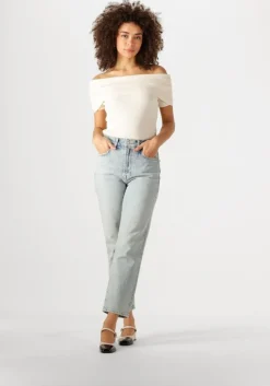 blauwe 7 for all mankind mom jeans logan stovepipe sahara