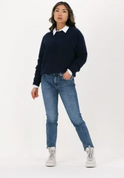 blauwe 7 for all mankind straight leg jeans roxanne anke