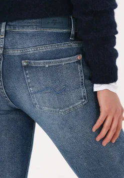 blauwe 7 for all mankind straight leg jeans roxanne anke