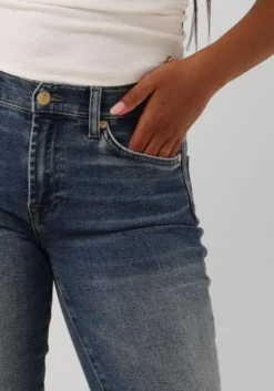 blauwe 7 for all mankind straight leg jeans roxanne