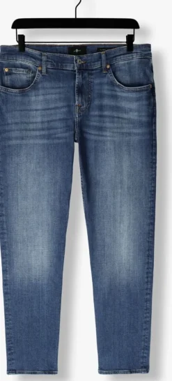 blauwe 7 for all mankind straight leg jeans slimmy tapered