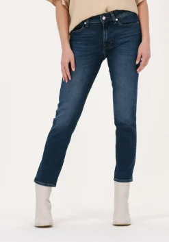 blauwe 7 for all mankind straight leg jeans roxanne anke