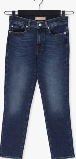 blauwe 7 for all mankind straight leg jeans roxanne anke