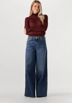 blauwe 7 for all mankind wide jeans marie wide leg artifact