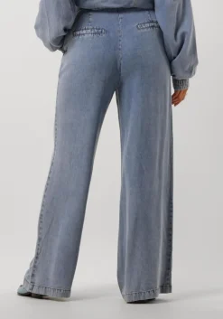 blauwe aaiko pantalon rocia ten 522