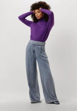 blauwe aaiko pantalon rocia ten 522