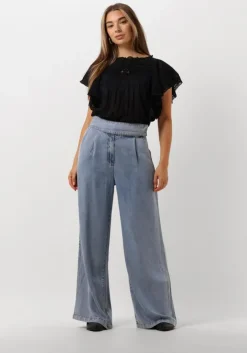 blauwe aaiko pantalon rocia ten 522