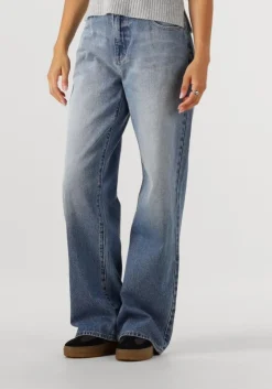 blauwe abrand jeans baggy jeans 95 mid baggy jenna