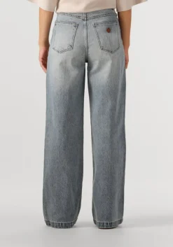 blauwe abrand jeans wide jeans 94 high wide caitlin