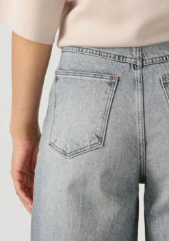 blauwe abrand jeans wide jeans 94 high wide caitlin