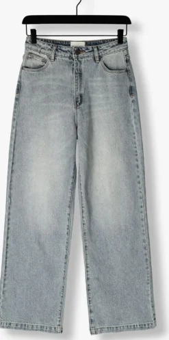 blauwe abrand jeans wide jeans 94 high wide caitlin