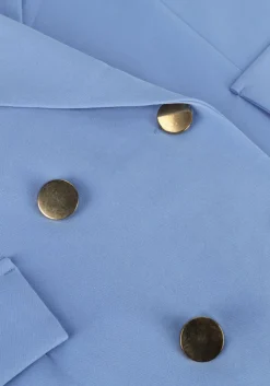 blauwe access gilet double-breasted waistcoat with belt