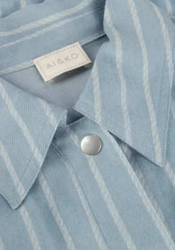 blauwe ai&ko blouses kamie stripe ten 748 g