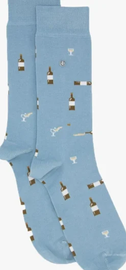 blauwe alfredo gonzales sokken wine