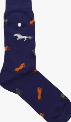 blauwe alfredo gonzales sokken horses