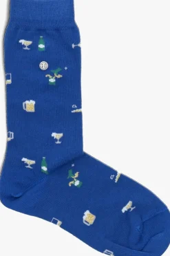 blauwe alfredo gonzales sokken beer