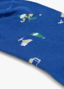 blauwe alfredo gonzales sokken beer