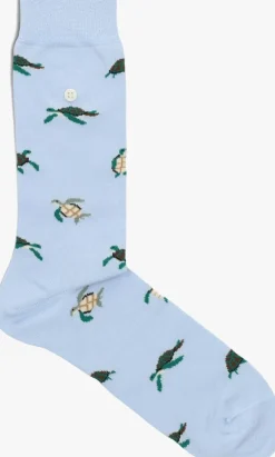 blauwe alfredo gonzales sokken turtles