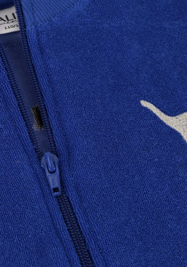 blauwe alix mini vest terry cardigan