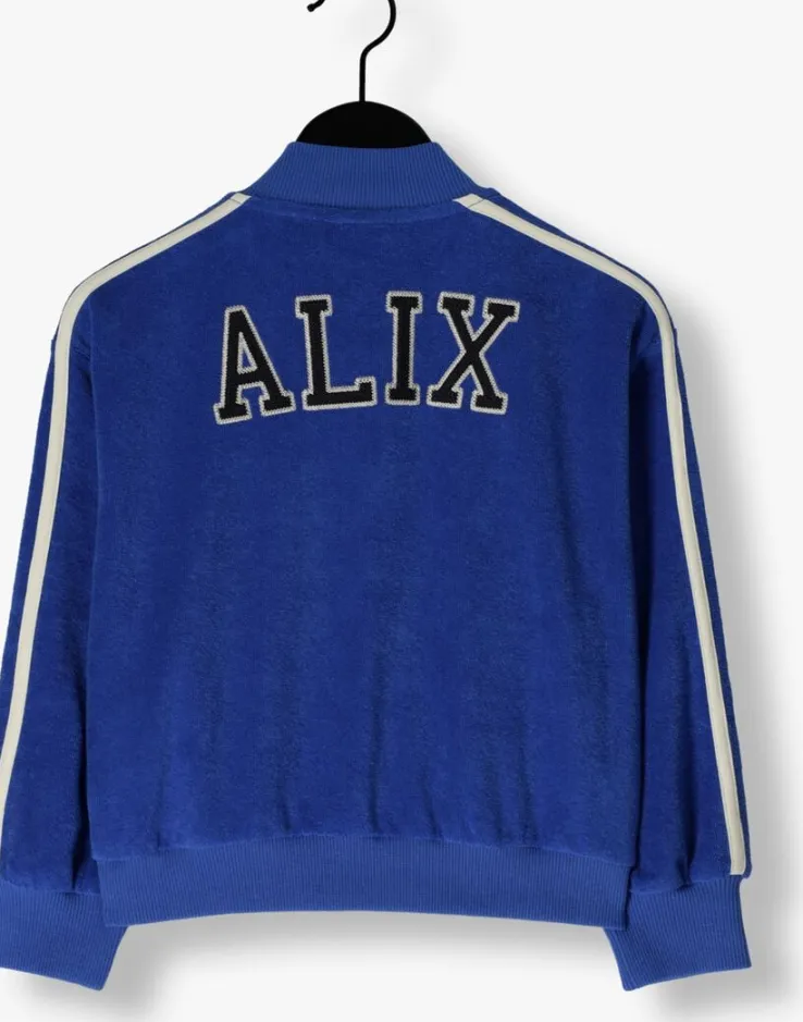 blauwe alix mini vest terry cardigan