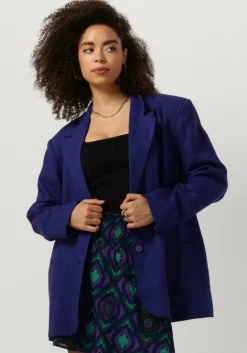 blauwe alix the label blazer ladies woven boucle oversized blazer