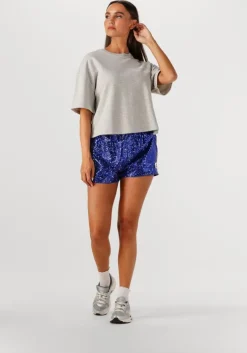 blauwe alix the label broeken woven sequins shorts