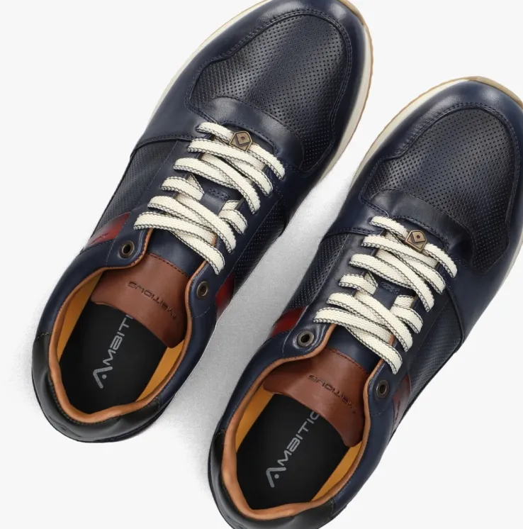 blauwe ambitious lage sneakers slow
