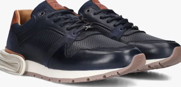 blauwe ambitious lage sneakers vince