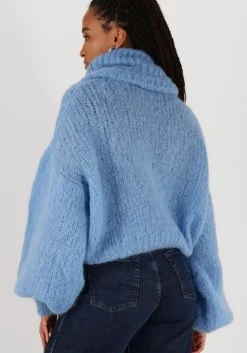 blauwe american dreams coltrui pepper roll neck cropped